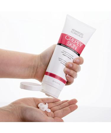 Advanced Clinicals Crepey Skin Care Treatment | Anti-Aging Body Lotion & Collagen Cream | Fragrance-Free Moisturizer with Vitamin E & Arnica | 8 Fl Oz - Buy Online on GoSupps.com