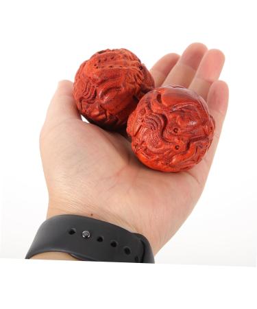 Magiclulu Palm Massage Balls - Decorative Wooden Hand Exercise Balls for Tension Relief & Relaxation - Effective Hand Massager - Buy Online on GoSupps.com