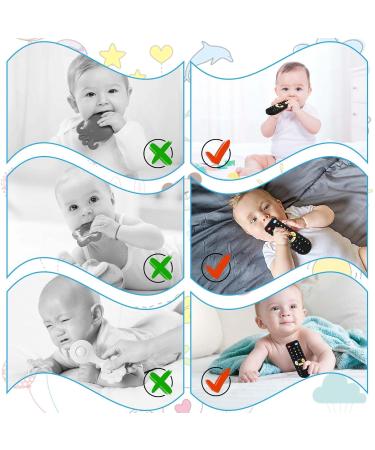 Gowkey Silicone Biting Toys | BPA-Free Baby Remote Control Bite Ring | Pressable Button Dental Help for 0-24+ Months - Buy Online on GoSupps.com