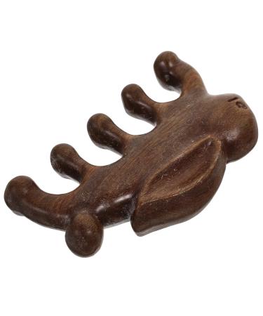 Healvian massage comb from green sandal wood circulation promoting light leds lamps lamp unhelll sustainable fleab scalp meridiankamm wood