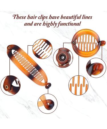 Sibba 12 Pieces Banana Hair Clips for Women Girls - Large Vintage Combs for Thick Curly Hair - Fishtail Clip Ponytail Holder - 12PCS - Buy Online on GoSupps.com