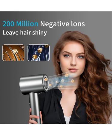 BAMCOO Professional Ionic Hairdryer 1500 W Travel Size HD Temperature Touchscreen 4 Temperature and 3 Speed Settings Gray - Buy Online on GoSupps.com