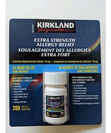 Kirkland Signature Extra Strength Allergy Relief 200 Tablets
