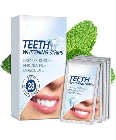 Premium Teeth Whitening Strips - Peroxide-Free Safe for Enamel Quick Results - 28 Strips for White Teeth Sensitivity - Buy Online on GoSupps.com
