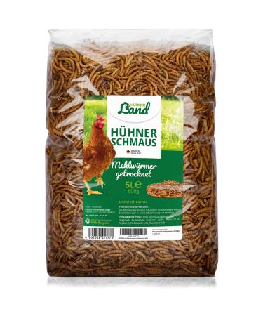 CHICKENS Land mealworm feast delicatessen mealworms dried 5 liters for ornamental poultry reptiles - ornamental poultry feed without additives - Buy Online on GoSupps.com