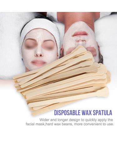 50 Piece Wooden Spatula Set - Eco-Friendly Wax Applicators for Face Masks & Hair Removal | Premium Quality Wooden Sticks - Buy Online on GoSupps.com