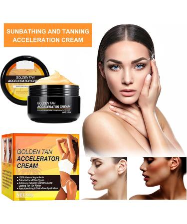Tanning Accelerator Cream 50g Long Lasting Sunbed Cream Tanning Cream Intensive Tanning Gel Self Tanner Gel Effective in SunBeds Outdoor Sun Rapid Tanning Cream Achieve a Natural Tan - Buy Online on GoSupps.com
