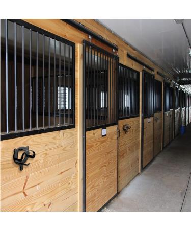 BoxoB Bridle Hooks - Set of 2 Metal Wall Brackets for Horse Saddles | Durable Black Pipe Design for Stable Barn & Saddle Room - Buy Online on GoSupps.com