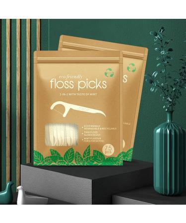 75 Soft Toothpicks for Teeth & Gums - Eco-Friendly Picks for Adults | 1 Bag - Buy Online on GoSupps.com