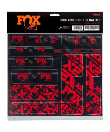 Fox Racing Shox Fork & Shock Decal Kit Red One Size