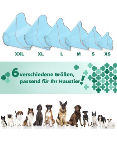 Supet Rewkrause Protective Collar for Dogs & Cats - Leak Protection - Blue XL (48-52 cm Neck Circumference) - Buy Online on GoSupps.com