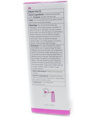Audinell Ear Wax Removal Spray (50ml) - Gentle Ear Cleaner & Irritation Soother | Cleanse Ear Canal, Replace Q-Tips, Candles & Swabs | Safe for All Ages - Buy Online on GoSupps.com