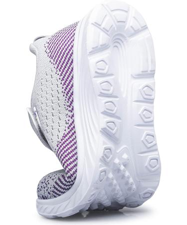 MURDESOT Kids Athletic Running Sports Sneakers - 8 Toddler Grey & Purple - Buy Online on GoSupps.com