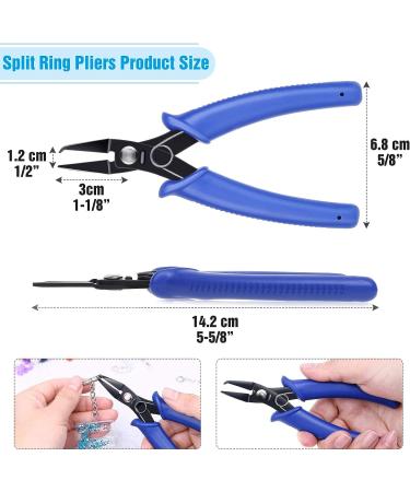 Evatage Split Ring Pliers Set - 2Pc Jewelry Making Tool for Opening Split Rings & Key Chains - Ideal for Beading & Jewelry Repair - Buy Online on GoSupps.com