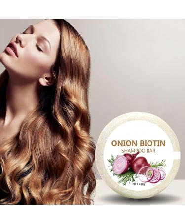  G n rique Onion Biotin Shampoo Bar Onion Rosemary Shampoo Soap Deep Cleansing And Hydration Use In Shower At Home And Travel For All Hair Types (1PC) - Buy Online on GoSupps.com