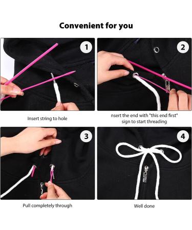 30 Pcs 66 XL Drawstring Replacement Cords with Easy Threaders for Hoodies, Pants, Jackets - Clothing Drawstring Kit - Buy Online on GoSupps.com