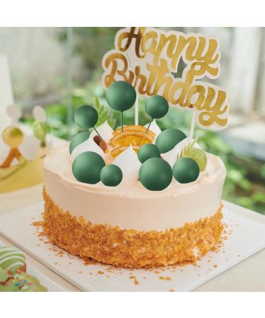 Astaron 20 Mini Dark Green Tortendeko Balls - Cake Toppers for Weddings & Birthdays | International Shipping - Buy Online on GoSupps.com