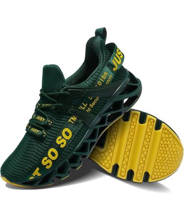 Dark Green Men's Blade Sneakers | Non Slip Running and Walking Shoes - Buy Online on GoSupps.com