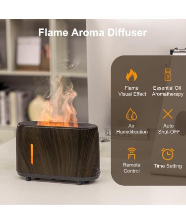 Shiawase Aroma Diffuser with Flame Effect | 240ml Essential Oil Humidifier with Remote Control | Long-Lasting Waterless Automatic Shut-Off - Buy Online on GoSupps.com