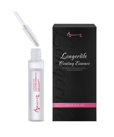 Beauty7 Longer lift Coating Essence Mascara Volume Lash Mascara Coating Sealant clear, Long Lasting Waterproof Essence Nutrition for Individual Semi-Permanent Eyelash Extension Care 10ml