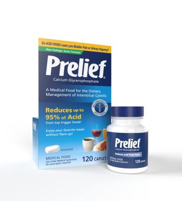 Prelief Acid Reducer Caplets Dietary Supplement, 120 Count 120 Count (Pack of 1)