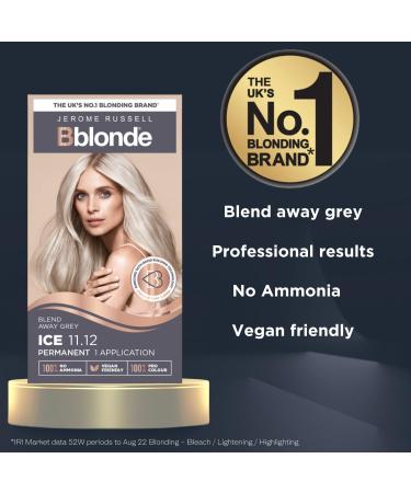 Bblonde Ice Blonde Hair Dye Kit for Grey Coverage | Ammonia-Free with Brazil Nut Oil - Buy Online on GoSupps.com
