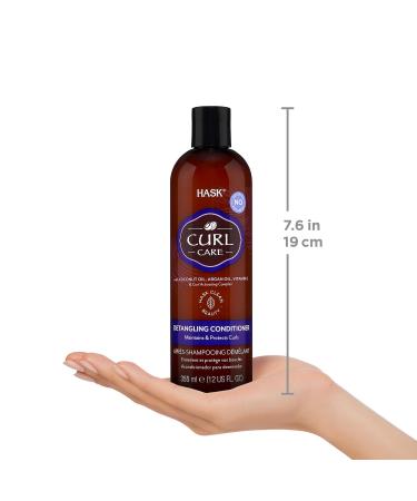 HASK Curl Care Detangling Conditioner - Color Safe Cruelty Free Perfect for All Curls - 355ml - Buy Online on GoSupps.com