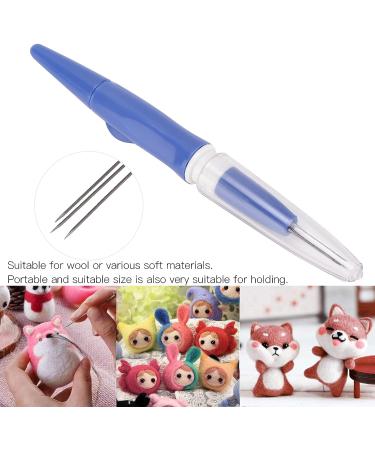 Felting Needle Punch Pen 3-Needle Set for DIY Craft - Blue Wool Felting Supplies - Buy Online on GoSupps.com