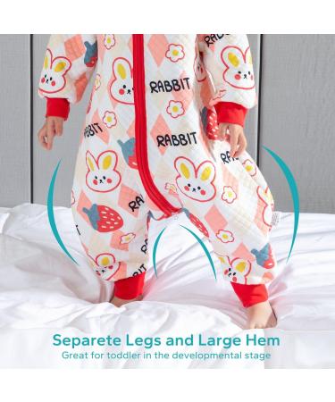 ZIGJOY Toddler Sleeping Bag 1.5 TOG Cotton Sleep Sack | 7-9T Baby Sleep Bag with Feet | All-Year-Round Baby Girl Boy Essentials - Buy Online on GoSupps.com