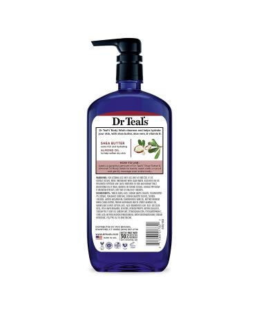 Dr Teal's Body Wash 24 fl oz - Pack of 4 with Epsom Salt, Shea Butter & Almond Oil - Buy Online on GoSupps.com