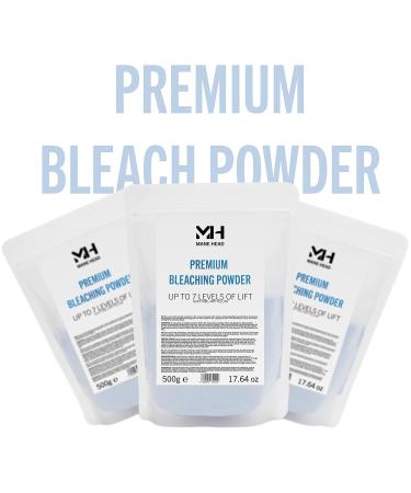 MANE HEAD Blue Premium Dust Free Bleaching Powder 500g - 7+ Anti Yellow Hair Bleach Powder - Buy Online on GoSupps.com