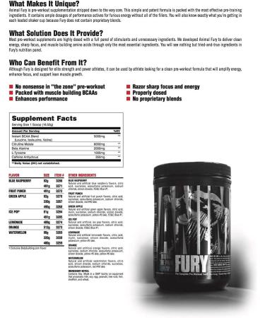 Animal Whey Isolate Protein Powder Loaded for Post Workout and Recovery & Fury - Pre Workout Powder Supplement for Energy and Focus - Buy Online on GoSupps.com