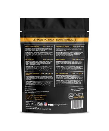 MariGold Keto Fat Bombs - 6 Flavor Sampler Collagen Protein Bars | Healthy Low-Carb Low-Sugar Snacks | Organic Ingredients Gluten-Free Non-GMO 6 Flavor Sampler 1 Pack - Buy Online on GoSupps.com