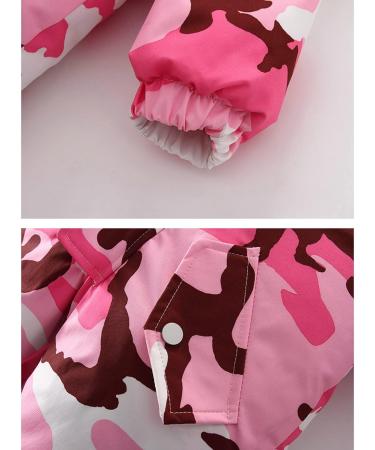 Baby Winter Snowsuit Hooded One Piece Jumpsuit Coat Pink 12-18 Months - Buy Online on GoSupps.com