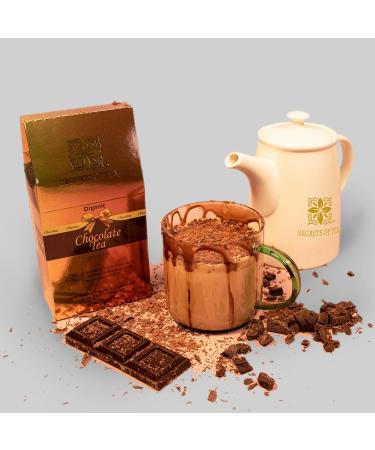 Secrets Of Tea Organic Chocolate Tea - Luxurious Rich No Sugar Caffeine-Free- 20 Sachets ((1 Pack) - Buy Online on GoSupps.com