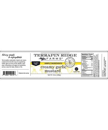 Terrapin Ridge Farms Creamy Garlic Mustard - 8.5 oz Jar - Buy Online on GoSupps.com