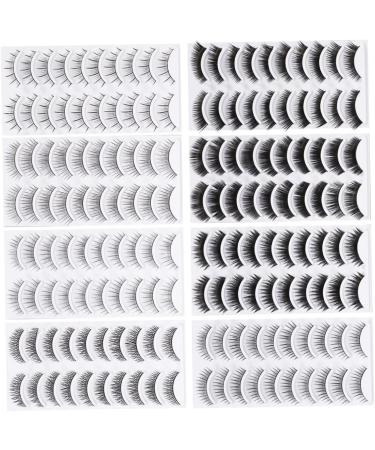 HAPINARY Beauty Fake Eyelashes 80 Pairs Fake Lashes Fake Eyelashes Eyeliner Pencil False Eyelashes Natural Eyelashes Cross Section Cosplay Lashes - Buy Online on GoSupps.com