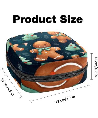 Buy Muooum Menstrual Pad Bag with Zipper Stylish Christmas Santa Claus Design for Women & Girls Ideal for Tampons & Menstrual Products - 1 Count - Buy Online on GoSupps.com