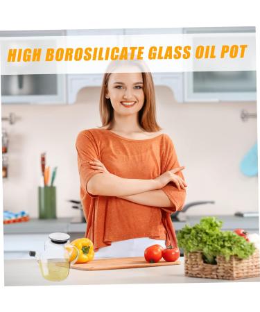 Zerodeko Kitchen Oil Tank Oil Bottle Large Capacity Oil Pot Glass Containers for Liquids Olive Oil Glass Dispenser Oil and Vinegar Bottles Kitchen Oil Pot Oil Can Leakproof Tanker Blush - Buy Online on GoSupps.com