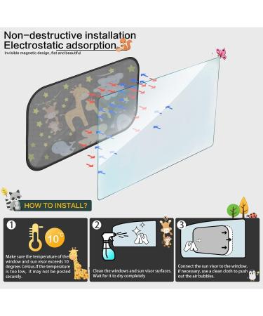 Nutmanel Car Sun Shades for Window - Effective UV Protection for Children | Baby Sunscreen Car Window Shield Visor - Buy Online on GoSupps.com