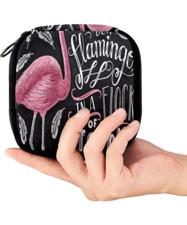 GIAPB Period Bag Sanitary Napkin Storage Holder | Flamingo Animal Print Makeup Pouch Color796 - Buy Online on GoSupps.com