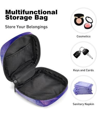Portable Period Kit for Women | Watercolor Lila Flower Art Storage Pockets - Feminine Product Bag - Buy Online on GoSupps.com