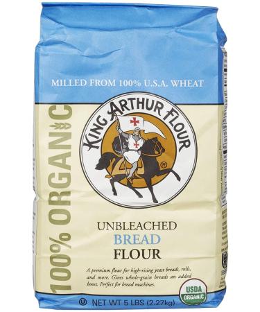 King Arthur Organic Bread Flour - 5 lb 5 Pound (Pack of 1)
