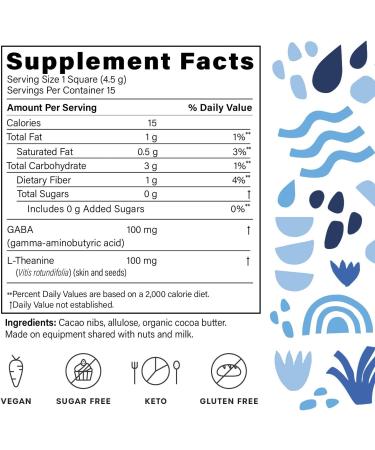 Fx Chocolate Exhale - Calm & Stress Support with GABA & L-Theanine - Sugar Free Keto Dark Chocolate Supplement (30 Pieces) - Buy Online on GoSupps.com