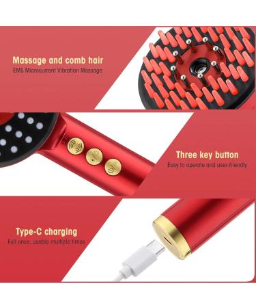 Hair Oil Applicator Scalp Massager Hair Oil Applicator Electric Hair Brushes for Hair Growth 2 in 1 Electric Massage Comb  - Buy Online on GoSupps.com