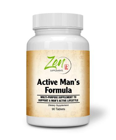 Active Mens Multivitamin - Best Men's MultiVitamins - Extra Strength Daily Multivitamin For Men With Essential Vitamins Minerals Herbal Extracts & More - Support Overall Health & Well-Being - 90 Tab