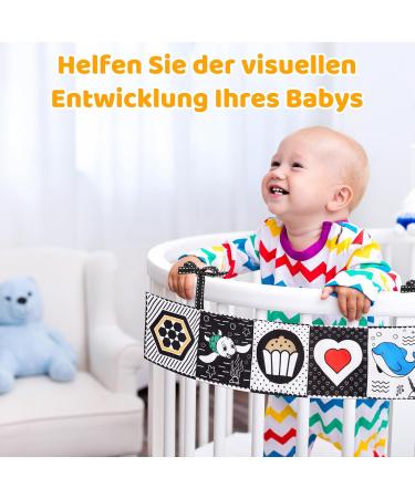 Shop Soft Black & White Contrast Fabric Book - Alphanumeric Graphics for Babies & Toddlers | Early Learning Toys 0+ Months - Buy Online on GoSupps.com
