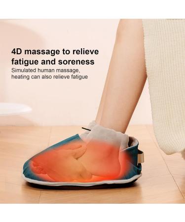 Serlium Electric Foot Warmer with Vibration & Heating - Cozy Insulated Cotton Foot Massager for Home & Office - USB Blue Foot Warmers for Men & Women - Buy Online on GoSupps.com