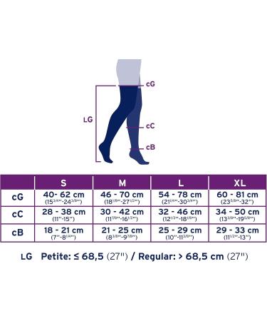 Jobst Relief Thigh High Open Toe Compression Stockings - Beige Large Silicone Band - International Shipping Available - Buy Online on GoSupps.com