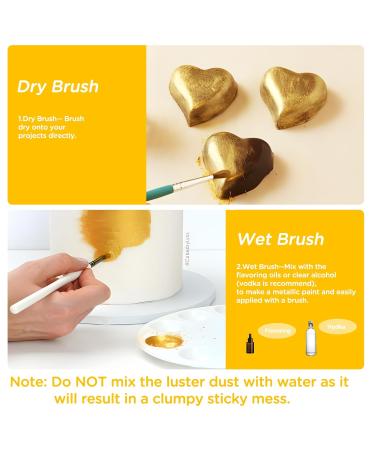 Buy Wwtop Gold Edible Glitter 5G | Food & Drink Glitter Powder for Cakes Chocolate Cupcakes & More - Perfect for Valentine's Day - Buy Online on GoSupps.com